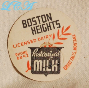Escasa - Antigua Gorra BOTELLA DE LECHE GREAT FALLS Montana - BOSTON HEIGHTS - Rara - Imagen 1 de 1