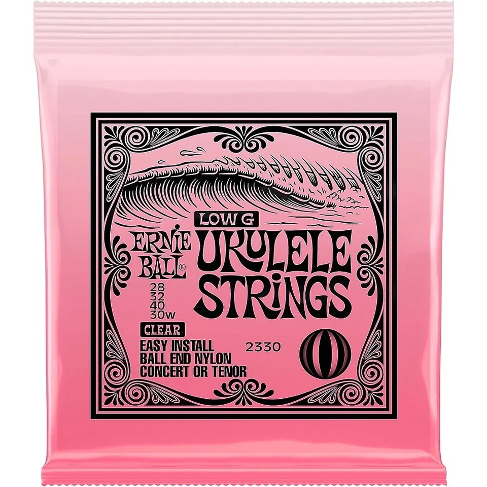 Ernie Ball Concert & Tenor Nylon Ball End Wound G Ukulele Strings - Clear - Image 1 of 1