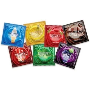 Trustex  Flavored Lubricated Condoms - choose your flavor - Picture 1 of 28