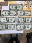 Twenty Dollar Bill Small Face Old Money US Currency Lot Of 7