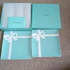 Tiffany & Co Blue Bow Dessert Plate 14cm with Box Set of 2 Square Dessert Plates