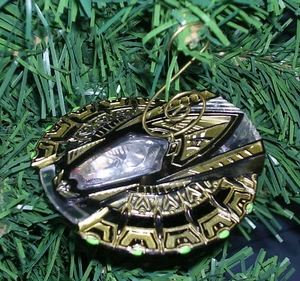 TALKING ALIEN INVADER UFO SPACESHIP FLYING SAUCER CUSTOM ORNAMENT! ULTRA RARE! - Picture 1 of 11