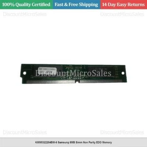 KMM5322204BW-6 Samsung 8MB Simm Non Parity EDO Memory - Picture 1 of 1