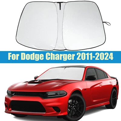 Ajuste personalizado para Dodge Charger 2011-2024 parabrisas delantero parasol cubierta parasol Foto 1 de 4