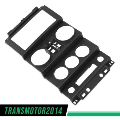 Ajuste para Jeep Wrangler 2007-2010 panel de instrumentos tablero bisel central moldura negro Foto 1 de 4