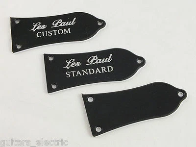 COVER TRUSS ROD per Epiphone Les Paul PERSONALIZZATA, STANDARD, VUOTA 2 strati Nero/Bianco