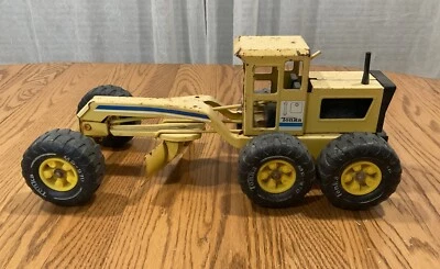 Vintage 70's TONKA MR-970 Road Grader Metal Yellow Construction Toy Vehicle 18” - Image 1 of 4