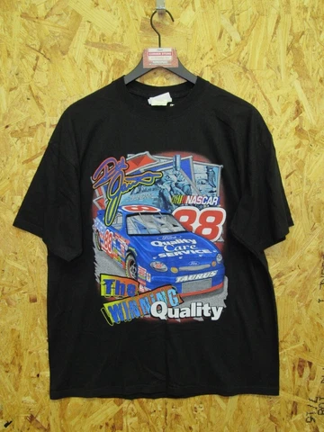 Vintage Chase Authentics Dale Jarrett Winning Quality Nascar T Shirt Large #2873 Cover