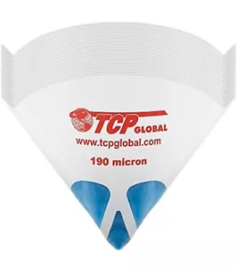 Paquete de 50 coladores de pintura de malla de nailon azul ultra fluidos TCP Global - Imagen 1 de 4
