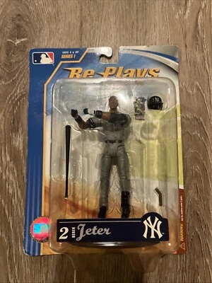 Derek Jeter New York Yankees Re- Plays MLB Action Figure New 2007 Away Jersey  - Image 1 of 2