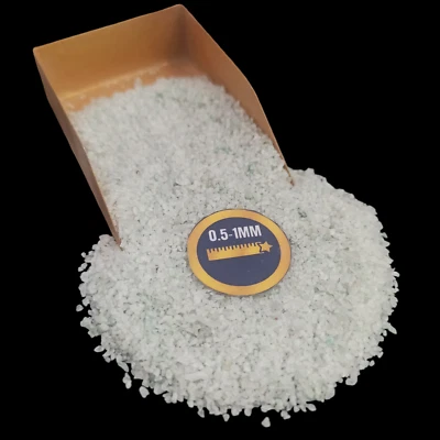 Piedra preciosa de aventurina verde triturada gruesa 0,5-1 mm para hacer joyas Foto 1 de 4