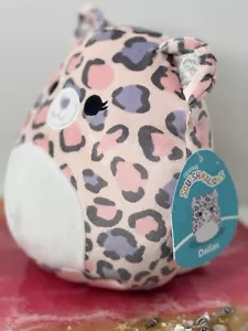 Squishmallow Dallas the Cheetah Leopard Pink Purple Shiny Silver 7.5" Medium - Picture 1 of 7