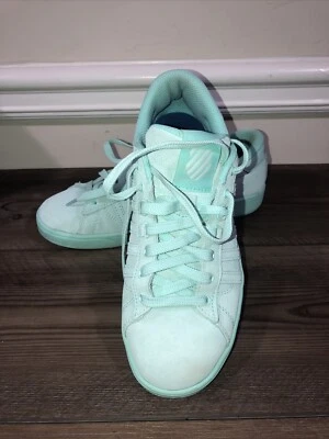 Zapatillas/zapatos K Swiss Court para mujer talla 9 verde menta gamuza Foto 1 de 4