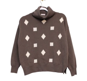 NWOT Rossopuro Turtleneck Sweater Size XS Cashmere Wool Quiet Luxury Old Money - Picture 1 of 15