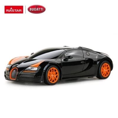 1/24 Rastar Bugatti Veyron RC Car Black - Image 1 of 3