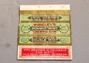 Antigua envoltura de goma original Wrigley's 1933 vintage doble como nueva Canadá - Imagen 1 de 2