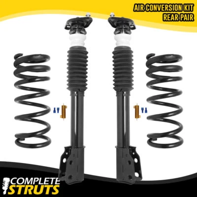 85-93 Cadillac DeVille Rear Air to Shocks & Coil Springs + Mounts Conversion Kit - Image 1 of 4