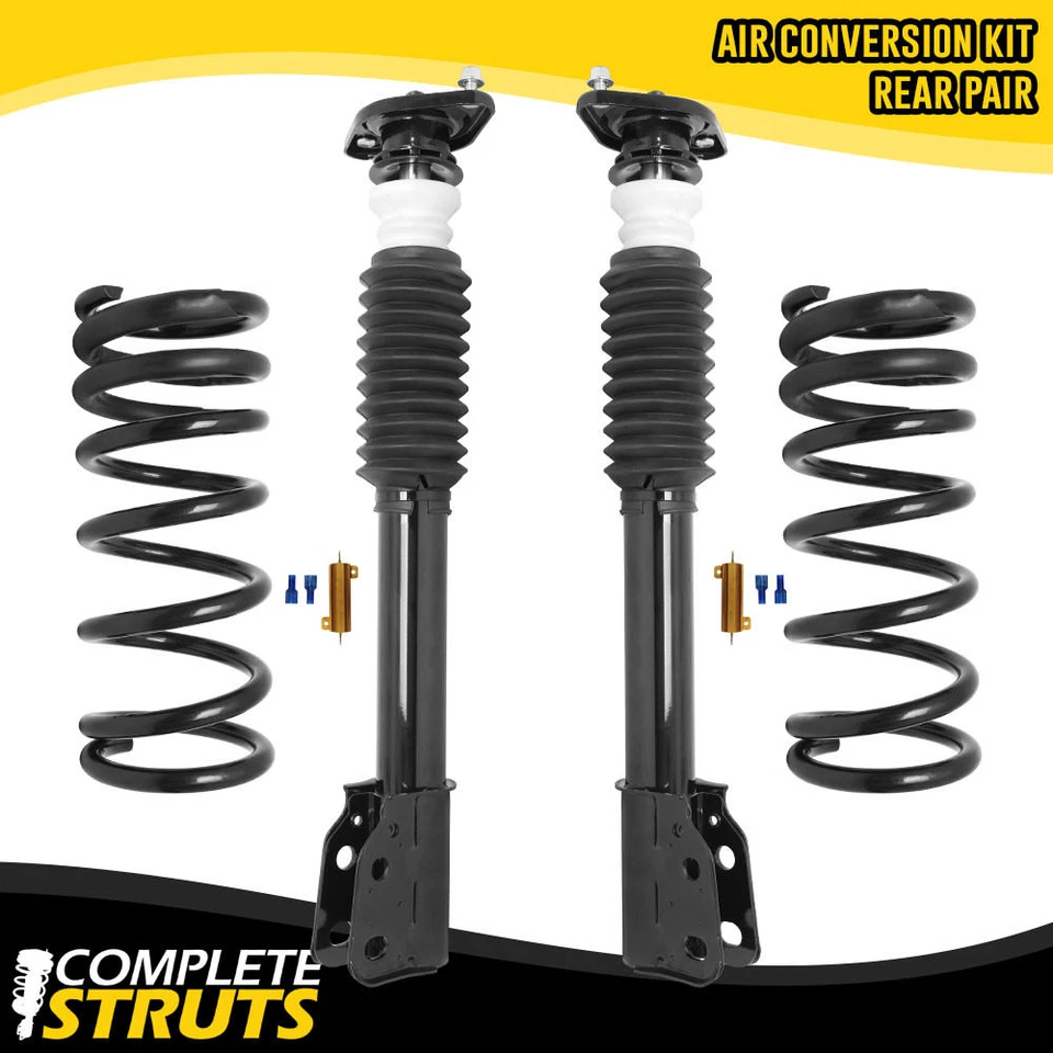 85-93 Cadillac DeVille Rear Air to Shocks & Coil Springs + Mounts Conversion Kit - Image 1 of 4