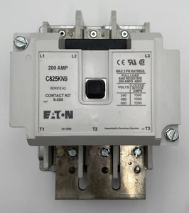 C825KN9A CUTLER HAMMER CONTACTOR 200 AMP 600V 3 PHASE 110-120V COIL NEW - Picture 1 of 4