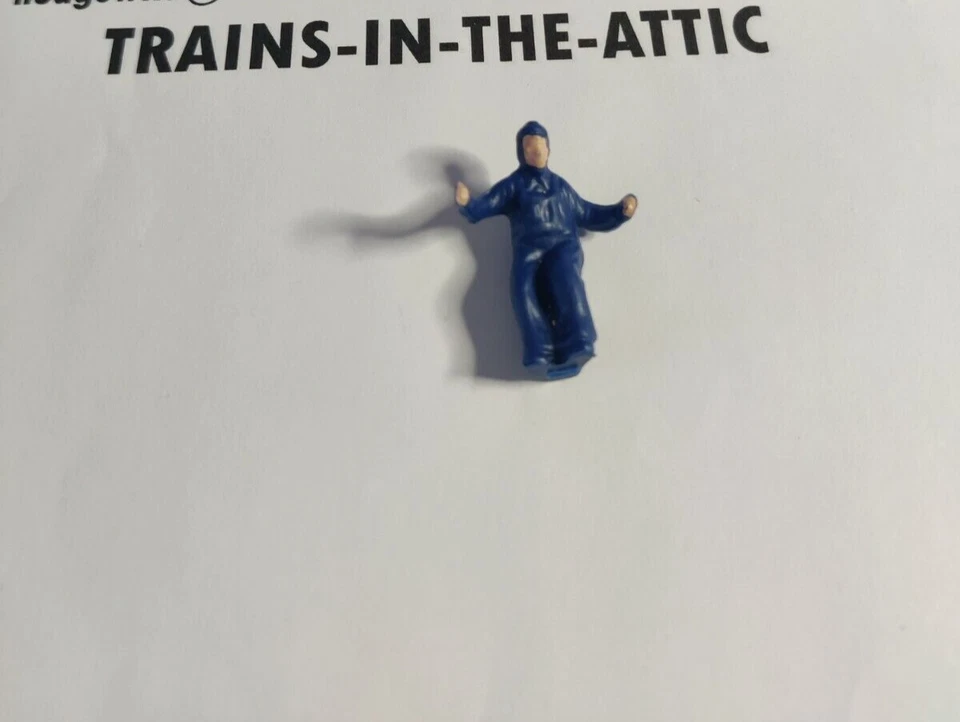 Lionel Operating Boxcar Man Figure Blue Fits 3464 3474 3484 & Others
