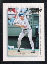 1994 O-Pee-Chee All-Stars Jumbo Ryne Sandberg #7 HOF