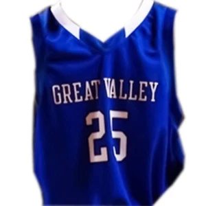 Retro Youth Men Bridges #25 High School Basketball Jersey White Blue Sewn Custom - Picture 1 of 5