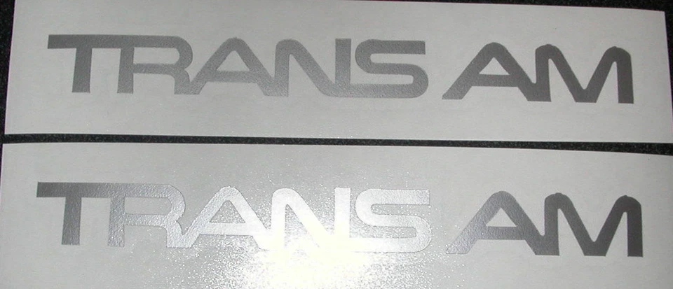 2 calcomanías nuevas TRANS AM Pontiac 6" plateadas calcomanías pegatinas ventana auto exhibición calcomanía Foto 1 de 1