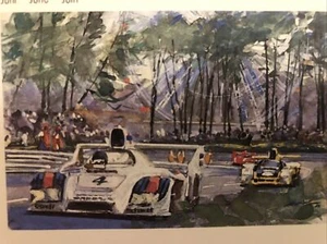 AWESOME 1978 Porsche 936 Spyder 24 Hours Of Le Mans Gotschke Poster 23x17 - Picture 1 of 3