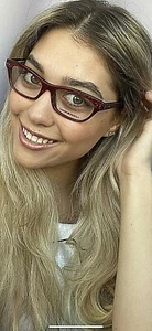 New Mikli by ALAIN MIKLI ML 1027 0004 Burgundy Red 52mm Women's Eyeglasses Frame - Picture 1 of 12