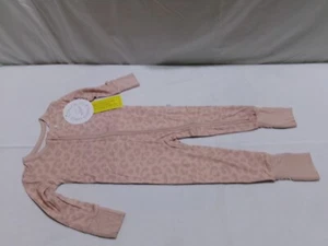 P1137 THREE COASTAL BABIES One Piece Zippy Romper Pink Animal Size 6-12 Months - Picture 1 of 7