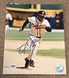 RAFAEL FURCAL SIGNED AUTOGRAPHED 8X10 PHOTO ATLANTA BRAVES PSA/DNA CERTIFIED - Picture 1 of 2