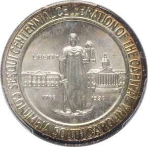 COLUMBIA 1936-D 50C Silver Commemorative PCGS MS68 - Picture 1 of 4