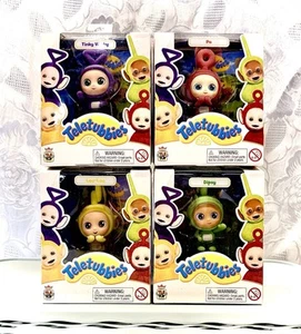 Teletubbies 2,5" beflockte Sammelfiguren - Komplettsatz 4 CheeBee - Bild 1 von 5
