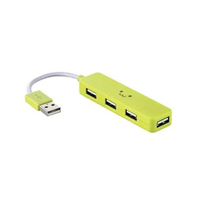 ELECOM USB2.0 hub 4 port green U2H-SN4NBF3GN bus power Nintendo Switch F/S Track - Image 1 of 4