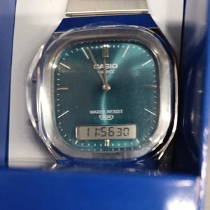 CASIO CLASSIC AQ-240E-3AJF Green Dial Men's&Women's Watch in box unused - Picture 1 of 1