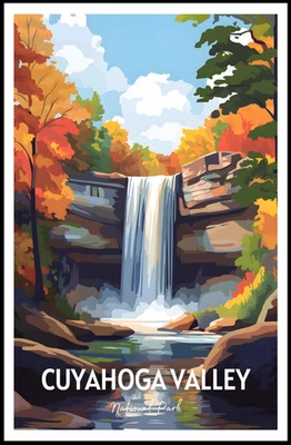 Cuyahoga Valley National Park Waterfall Poster - Image 1 of 4