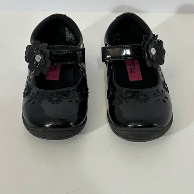 Rachel Shoes Black Strap Shiny Black Shoes | Toddler Size 9 - Image 1 of 4