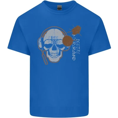 Camiseta De Algodón Ligera Para Hombre Con Calavera De DJ En La Música - Imagen 1 de 4