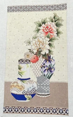 Needlepoint Hand Painted Canvas by Sophia Designs "Still Life " 27" Long  Big - Image 1 of 4