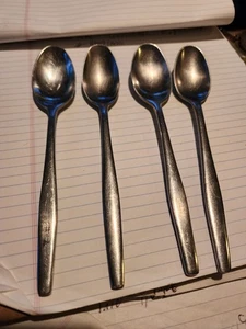 (4) Teaspoons Dansk VARIATION V Satin IHQ Stainless Danmark Germany 6 1/2" - Picture 1 of 14