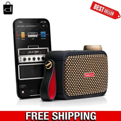 Versatile 5W Ultra-Portable Guitar Amp with Auto Chords & Bluetooth - Black - Image 1 of 4