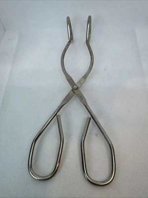 ECKO Tongs Stainless Steel  8" Long USA Grabber Kitchen Gadget Vintage - Image 1 of 4
