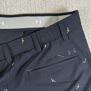 Under Armour Men’s 40 Black Floral Match Play Stretch Waist 10” Golf Shorts - Picture 1 of 7