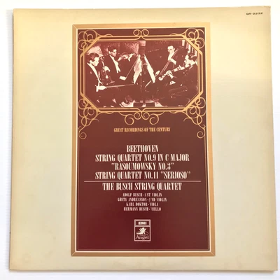 Beethoven String Quartet No. 9, 3, 11 Rasoumowsky Busch String Quartet EMI Japan - Image 1 of 4