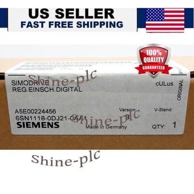 New 6SN11180DJ210AA1 Siemens Simodrive 6SN1118-0DJ21-0AA1 6SN1 118-0DJ21-0AA1 - Image 1 of 4