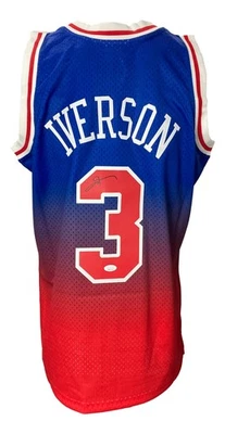Allen Iverson Signed Philadelphia 76ers 1996-97 M&N HWC Swingman Jersey JSA ITP - Image 1 of 4