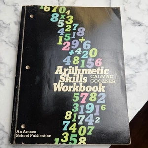 AMSCO Arithmetic Skills Workbook Calman Goozner Vintage 1973 Math Study Guide - Picture 1 of 9