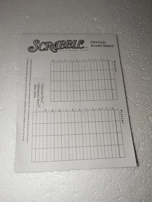 Scrabble Official Score Sheet Pad  29 Sheets - Image 1 of 3