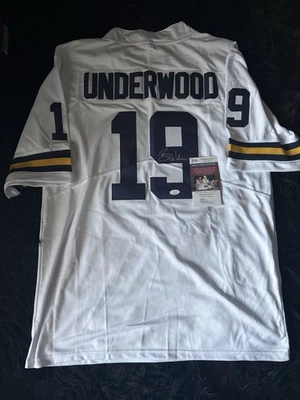 Bryce Underwood Signed Michigan Jersey  JSA AUTHENTICATED  - Image 1 of 3