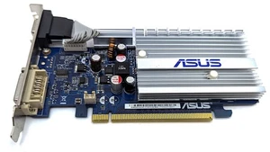 ASUS GeForce 8400 GS 512MB DDR2 PCIe 2.0 Graphics Card EN8400GS SILENT/P/512M/A - Picture 1 of 11